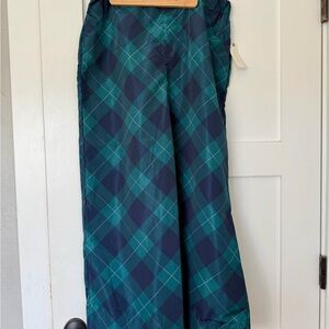 Maeve Green and Navy Plaid Pants, Anthropologie NWT